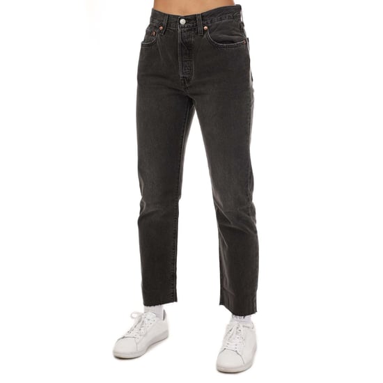 Women's Levis 501 Crop Get Off My Cloud Jeans in Black
