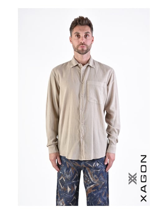 Xagon Shirt Manica Men's Beige - Image 3