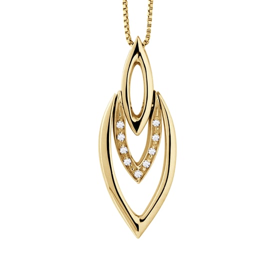 DIADEMA - Necklace with Diamonds - Yellow Gold
