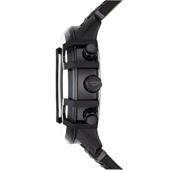 Diesel DZ4576 Griffed Chronograph Black Leather Watch