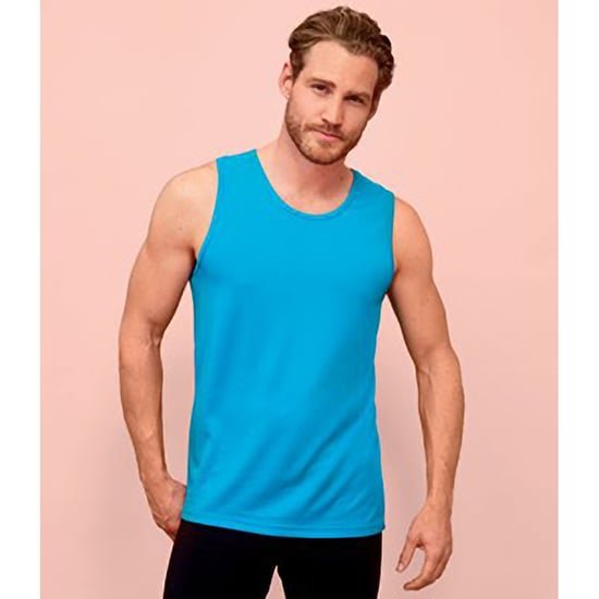SOLS Heren Sportieve Performance Tank Top (Aqua) - Image 4