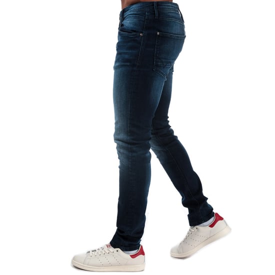 Men's Duck and Cover Maylead Dark Wash Slim Fit Jeans in Dark Blue