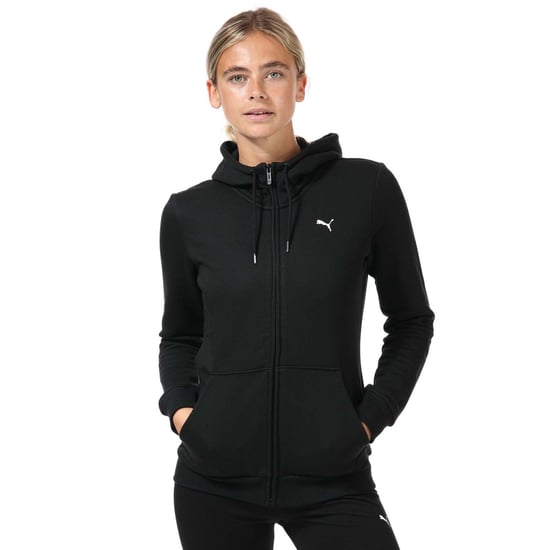 Women's Puma Essentials Full Zip Hoody in Black