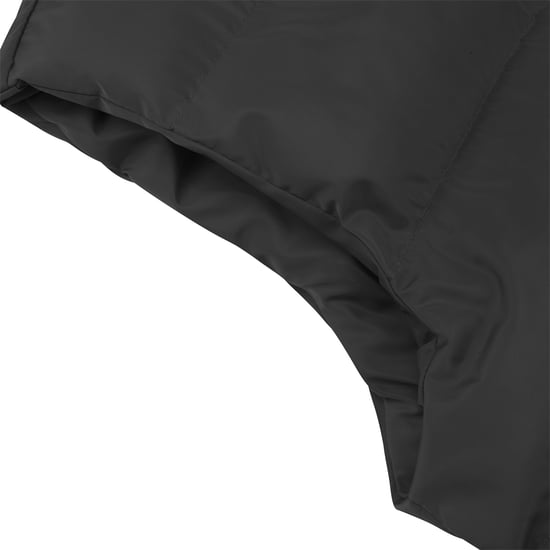 Men's Solid Color Casual Stand Collar Padded Gilets Black