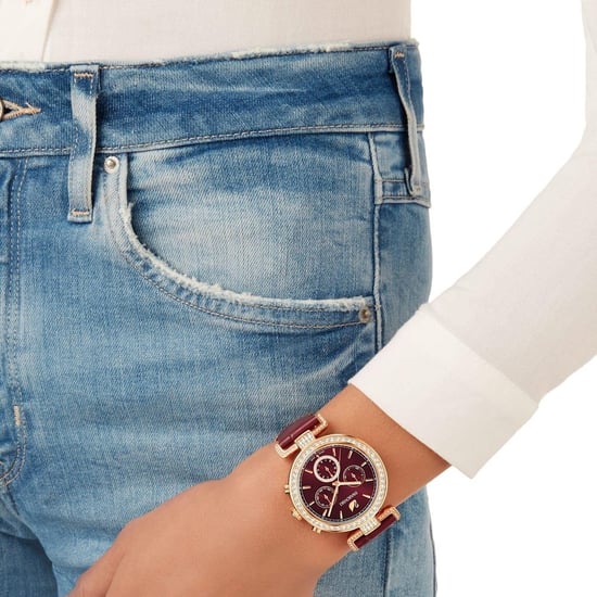 Swarovski 5416701 Era Journey Dark Red Rose-Gold Tone PVD Women's Watch
