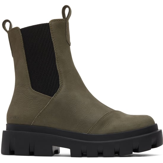 TOMS Rowan läder dam Olive stövlar - Image 5