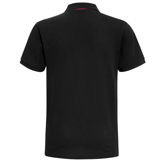 Asquith & Fox Mens Classic Fit Contrast Polo Shirt (Black/ Red)