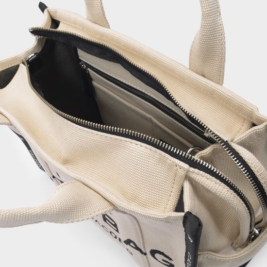 The Medium Size Tote Bag Jacquard - Marc Jacobs -  Warm Sand - Cotton