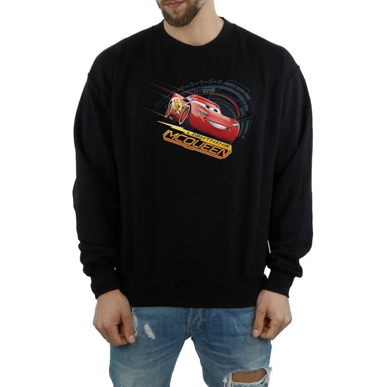 Disney Mens Cars Lightning McQueen Sweatshirt (Black)