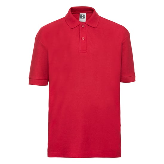 Russell Poloshirt van katoen voor kinderen (Helder rood) - Image 1