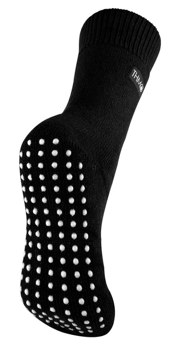 THMO - Ladies Cosy Thermal Slipper Bed Socks with Non Slip Grippers - Image 1