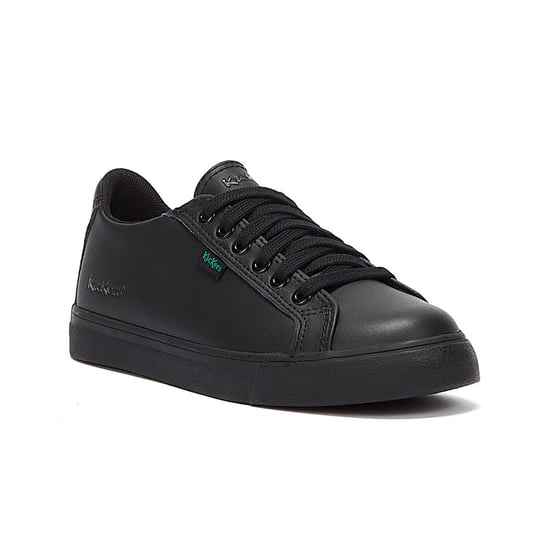 Kickers Tovni Lacer Leather Junior Black Trainers - Image 2
