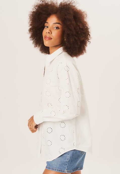 Cotton Embroidered Long Sleeves Shirt
