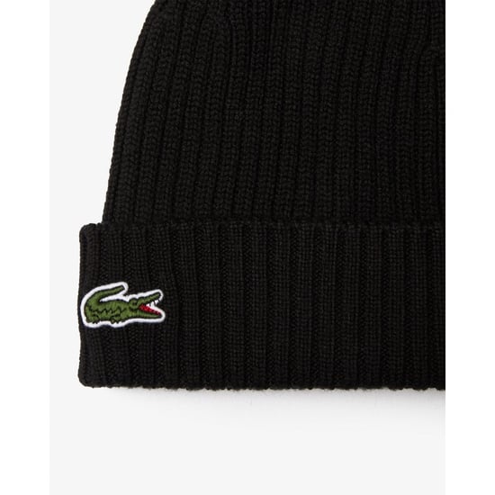 Lacoste Mens Ribbed Beanie - Image 2