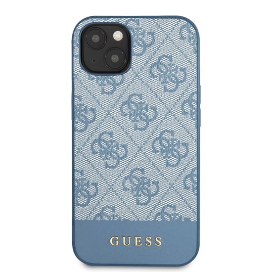Guess PC/TPU 4G PU Stripe Metal Logo Phone Case