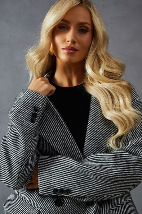 Wool Look Textured Coat