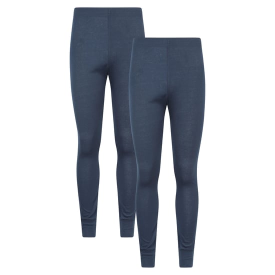Mountain Warehouse Mens Talus Base Layer Bottoms (Pack of 2) (Navy) - Image 1