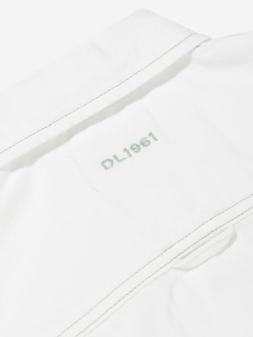DL1961 Boys Short Sleeve Ash Shirt in White