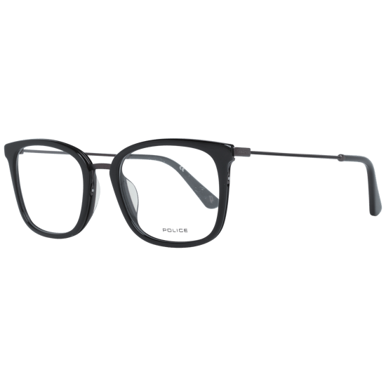 Police Square Shiny Black Mens Glasses - Image 1