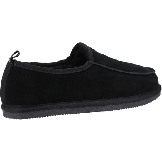 Hush Puppies Charles Suede Svarta tofflor för män - Image 2