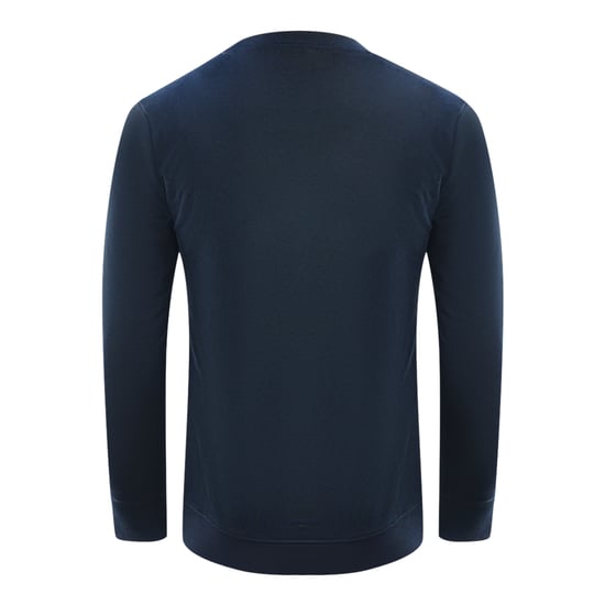 Cavalli Class Bold Brand Logo Navy Blue Sweatshirt - Image 2