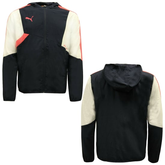 Puma IT Evo Mens Navy Zip Up Training Hoody Hood Track Top Jacket 654398 57 A45A
