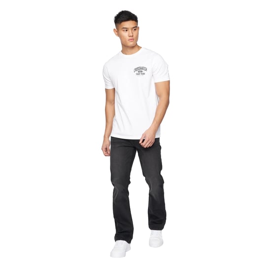 Crosshatch Mens Winsbury Bootcut Jeans (Black Wash) - Image 3