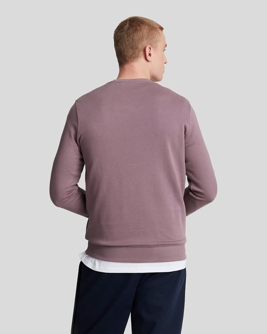 Lyle & Scott merk Highland Mauve paars pull-over sweatshirt - Image 3