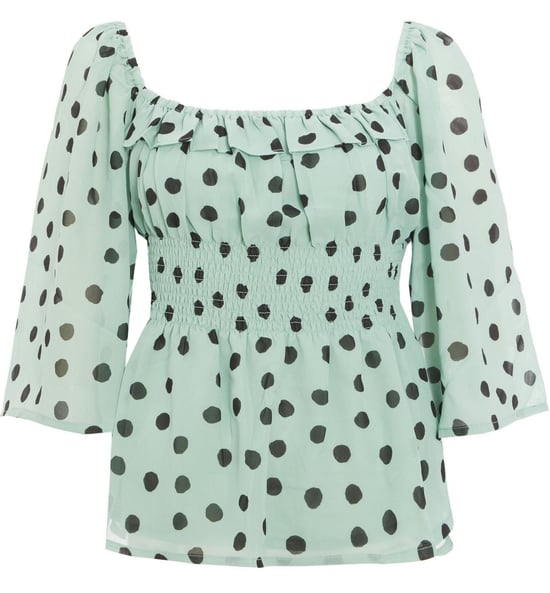 Chiffon Polka Dot Blouse