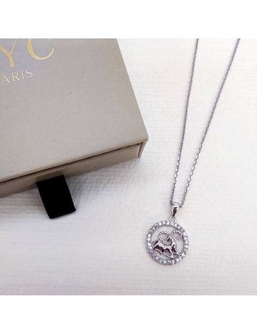 Aries Zodiac-hänge - silver och kristall - Image 6