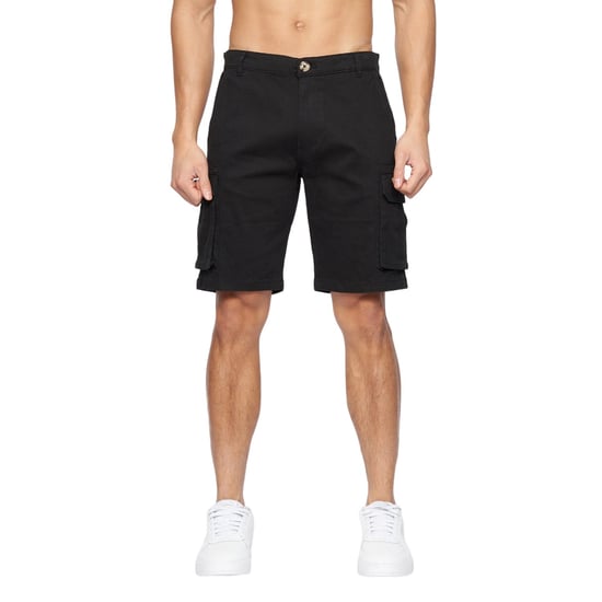 Crosshatch Heren Frentons Cargo Korte Broek (Zwart) - Image 1