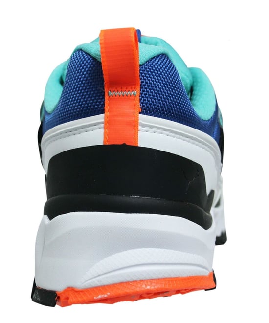 Puma Trailfox Overland Blue Turquoise Low Lace Up Mens Trainers 369824 02