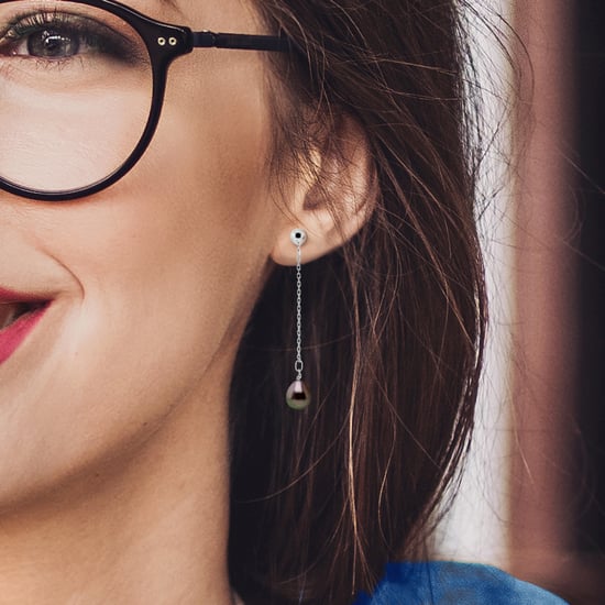 Hanging Earrings - Real Cultured Tahiti Pearls Pear 8-9 mm - Image 4