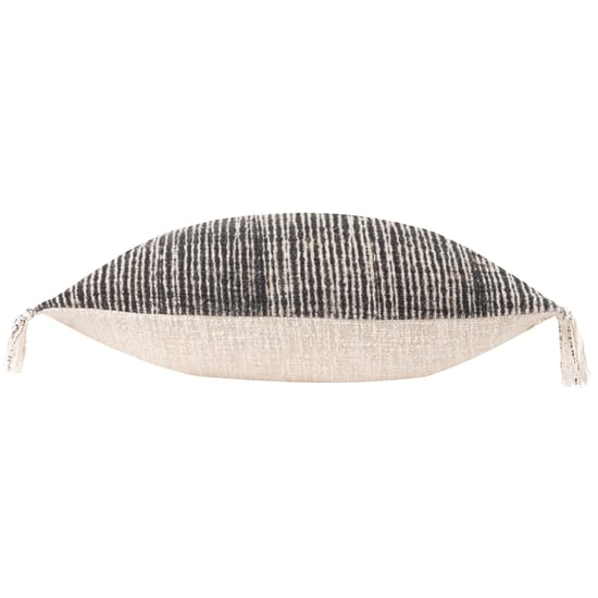 Yard Sono Ink Abstract Fringed Feather Filled Cushion - Image 3