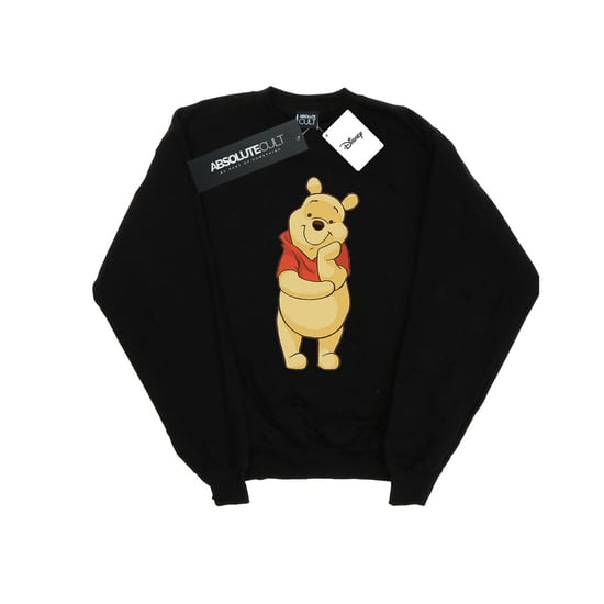 Disney Womens/Ladies Winnie The Pooh Cute Sweatshirt (Black)