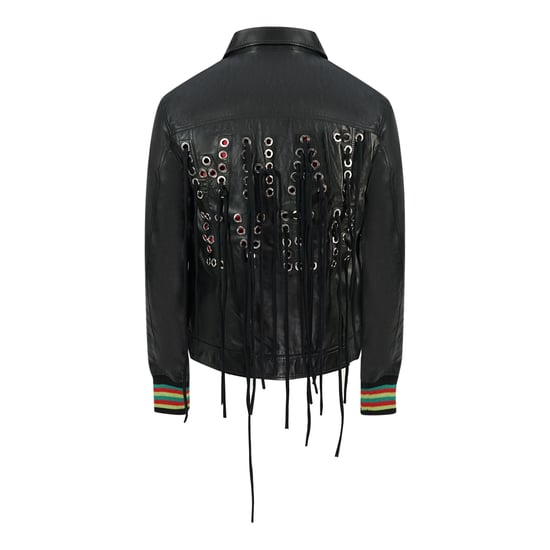 Diesel L-Light Black Leather Jacket
