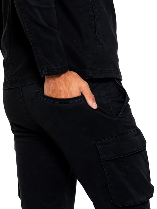Enzo | Heren Cargo Tracksuit Set - Zwart - Image 5