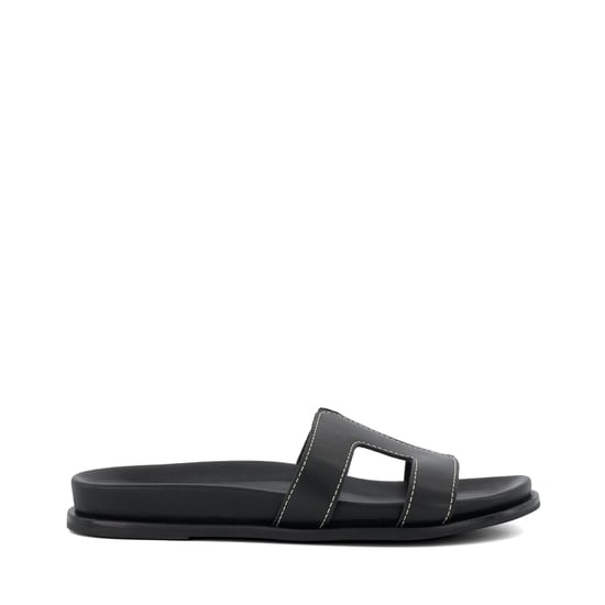 Dune Ladies LOUPA Topstitch-Detail Comfort-Footbed Slider Sandals - Image 2