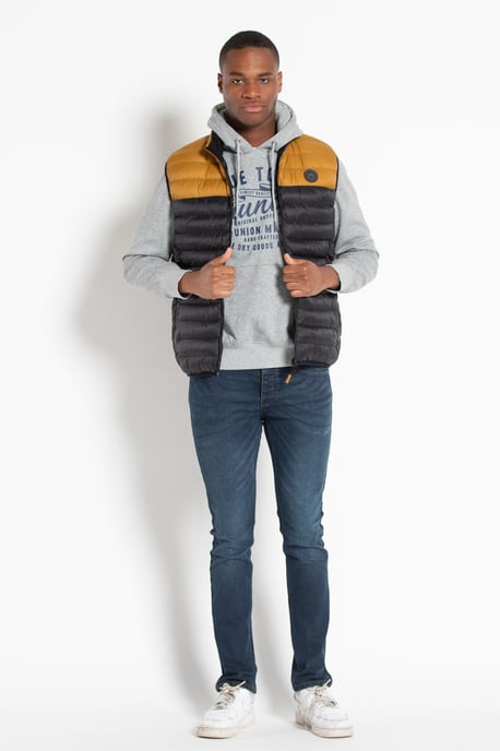 Colour Block Padded Gilet