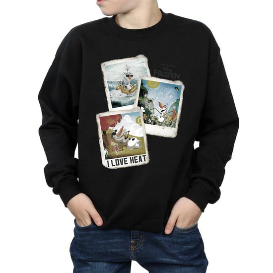 Disney Boys Frozen Olaf Polaroid Sweatshirt (Black)