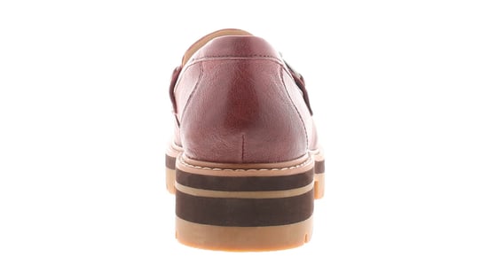 Clarks Dames Hakken Orianna Bit Leer Instapper rood - Image 4