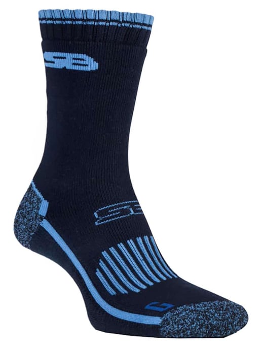 2 Pairs Ladies Breathable Cotton Walking Socks with Arch Support - Image 1