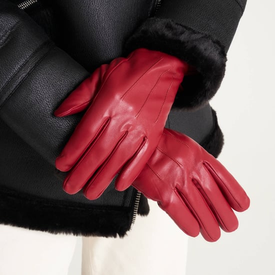 Barneys Originals Red Classic Leather Glove