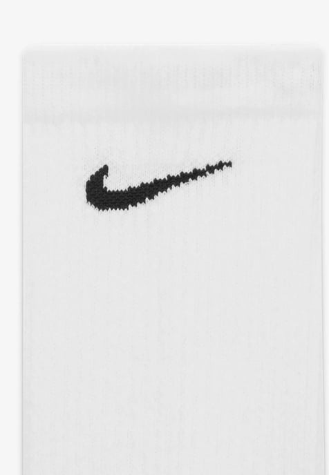NIKE Unisex Everyday Cushion Crew Training Socks 3 Pairs in White - Image 4