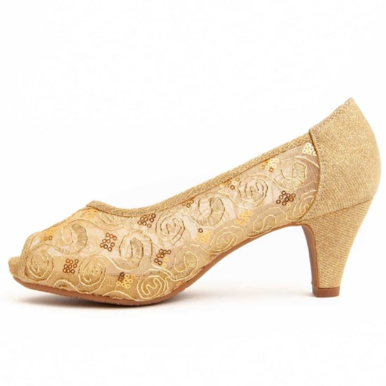 Montevita Heel Shoe Unnecebapas In Gold - Image 5
