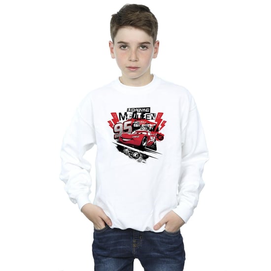 Disney Jongens Cars Bliksem McQueen Collage Sweatshirt (Wit) - Image 3