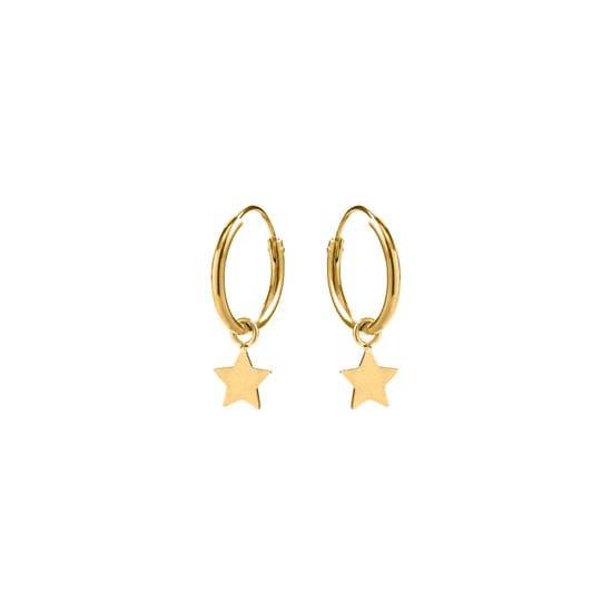 Luxenter Essential-örhängen i 925 sterlingsilver med finish i 18 karat gult guld - Image 2