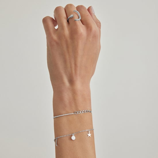 Luxenter Nirik-armband, tillverkat av glänsande zirkonia, rhodiumpläterat - Image 2
