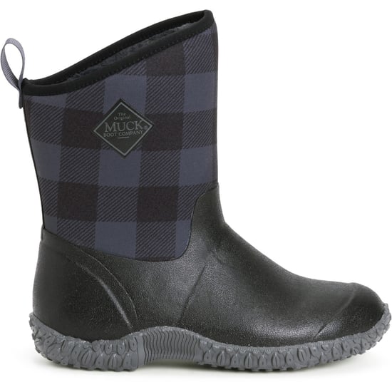 Muck Boots Muckster II Mid Gummisvarta/Grå Rutiga Gummistövlar - Image 6