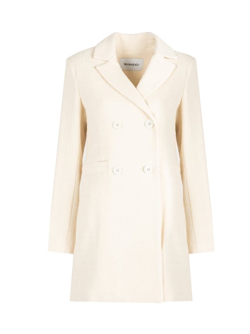 Silvian Heach Coat Woman's Off-White - Image 1